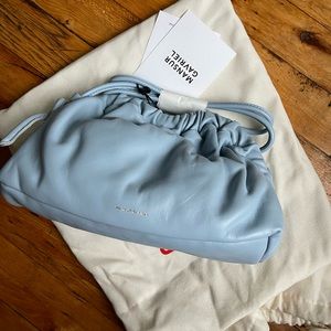 Mansur Gavriel Light Blue Leather Bag